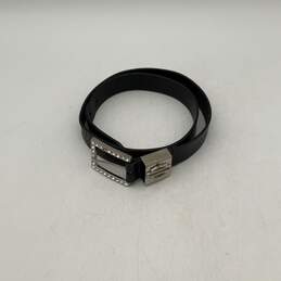 Womens 99428-09VW Black Cowhide Leather Adjustable Waist Belt Size Small