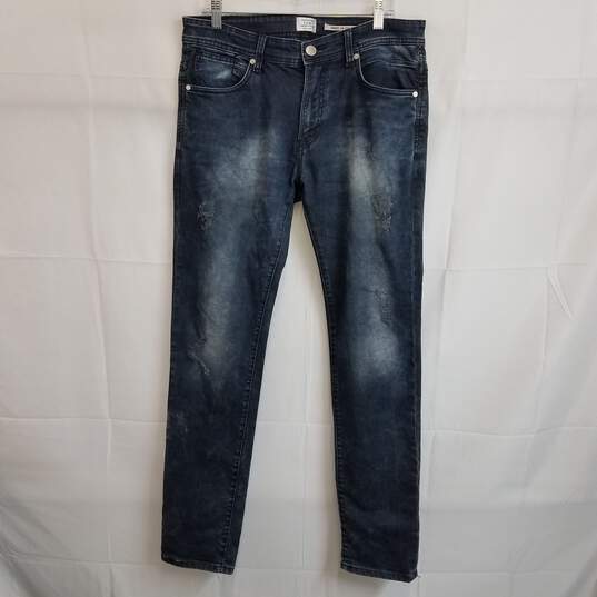 Jack and Jones men's dark wash made in Italy slim fit jeans 36 x 33 image number 1