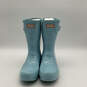 NIB Womens Original Short Gloss WFS1000RGL Blue Round Toe Rain Boots Sz 10 image number 2