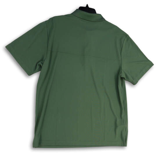 NWT Mens Green Short Sleeve Stretch Sun Protection Golf Polo Shirt Size L image number 2