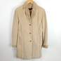 Giacca Women Beige Leather Suede Coat M image number 1