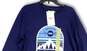 NWT Womens Blue Graphic Crew Neck Long Sleeve Pullover T-Shirt Size Medium image number 3