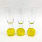 Vintage Hand Blown Cordial Bubble Ball Shot Glasses Lot of 11 image number 8