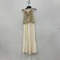 Moth Womens Beige White Sleeveless Pullover Fit And Flare Dress Size Small image number 1