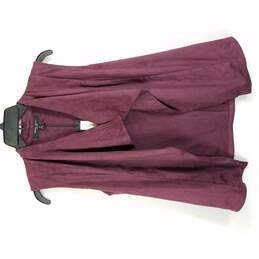 Romeo + Juliet Couture Women Purple Suede Vest S NWT