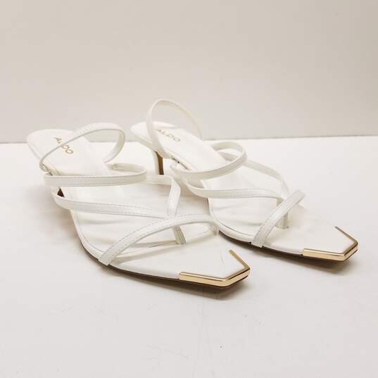 Aldo Women Strappy Heels White Size 8.5 image number 3