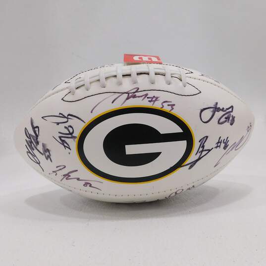 2017 Green Bay Packers Team Signed Football image number 3