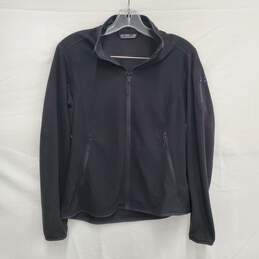 Arc' Teryx WM's 100% Polyester Full Zipper Black Sweat Jacket Size MM