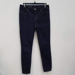Womens Blue Medium Wash Pockets Denim Super Skinny Leg Jeans Size 29S/C