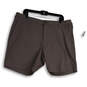 NWT Mens Light Gray Flat Front Slash Pocket Classic Chino Shorts Size 38 image number 3