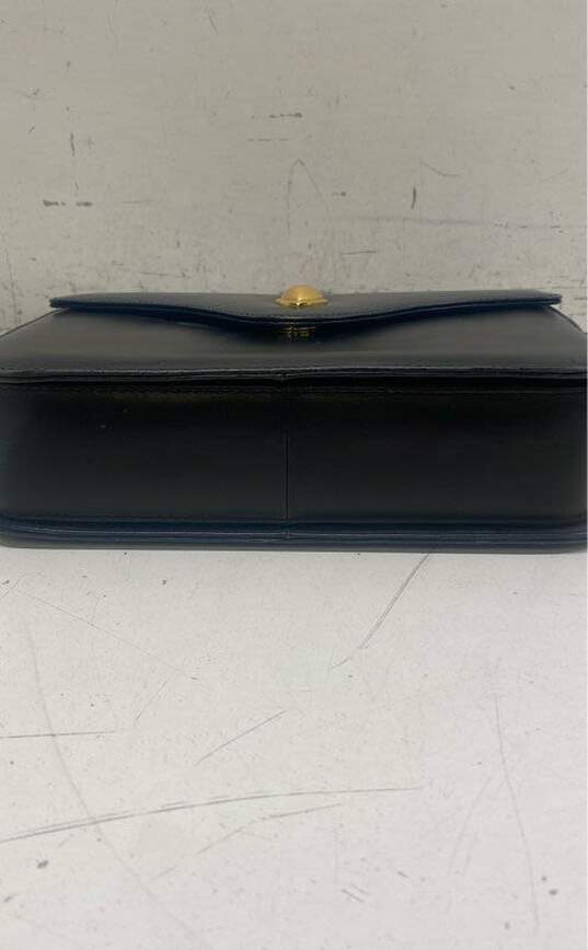 Valentino Rudy Leather Vintage Shoulder Bag Black image number 3