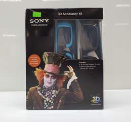 SONY 3D Accessory Kit w/ Alice in Wonderland 3D Blu-Ray Movie Sealed
