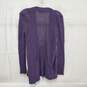 Eileen Fisher WM's Lavender Wool Open Cardigan Sweater M image number 2