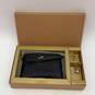 NIB Coach Womens Black Signature Print Coin Purse Wristlet Wallet With Two Charm image number 2