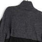 NWT Mens Black Gray Mock Neck Long Sleeve Tight-Knit Pullover Sweater Sz XL image number 4
