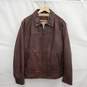 Chaps MN's Genuine Brown Leather Jacket Size XL image number 1