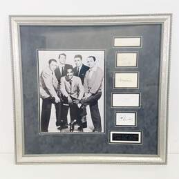 Signed, Framed & Matted Photo of The Rat Pack - Sinatra, Davis. Martin, Lawford, Bishop
