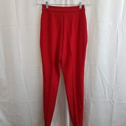 Zara Women's Red Pleated Dress Pants Size XS alternative image