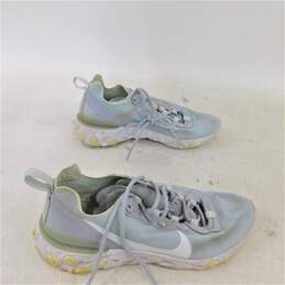 Nike React Element 55 Wolf Grey Ghost Aqua Women's Shoes Size 9 alternative image