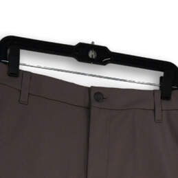 NWT Mens Light Gray Flat Front Slash Pocket Classic Chino Shorts Size 38 alternative image