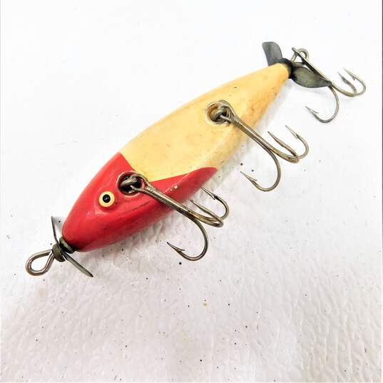 Buy the Vintage Fishing Lure Red And White