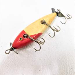 Vintage Fishing  Lure   Red And White alternative image