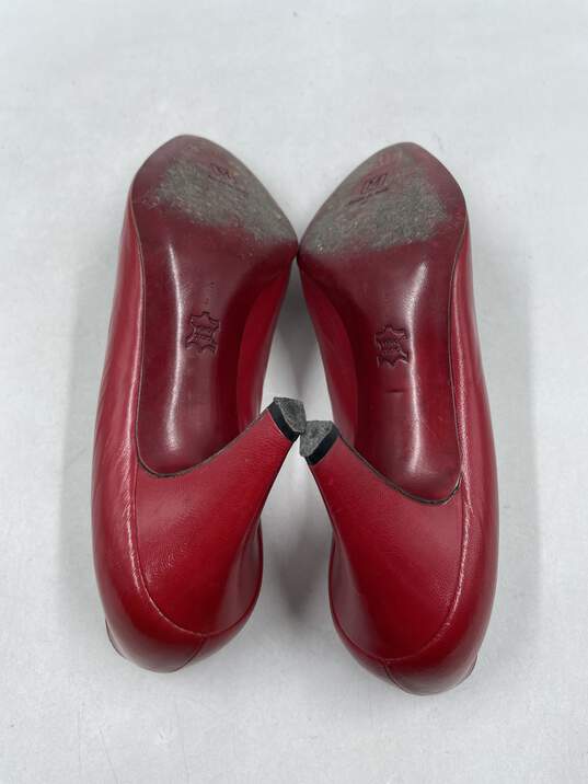Authentic Bruno Magli Red Ruched Pumps W 5.5A image number 5