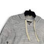 NWT Mens Gray Long Sleeve Pockets Drawstring Stretch Pullover Hoodie Size M image number 3
