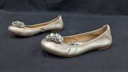 Born Khari Silver Panna Cotta Metallic Slip On Ballet Flats/Shoes Women's Size 9 IOB alternative image