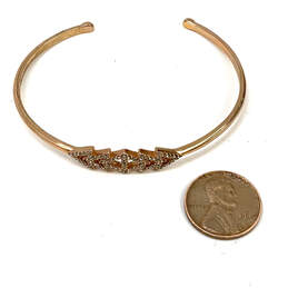 Designer Stella & Dot Rose Gold-Tone Rhinestone Adjustable Cuff Bracelet alternative image