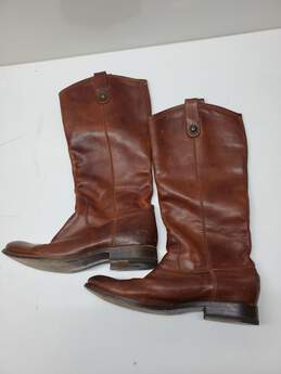 Frye Brown Leather Riding Boots Size 10 alternative image