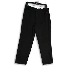 NWT Coldwater Creek Womens Black Flat Front Natural Fit Dress Pants Sz P14