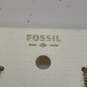 Designer Fossil Gold-Tone Link Chain Rhinestones Zodiac Pendant Necklace image number 3