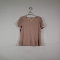 Womens Short Sleeve Round Neck Casual Pullover T-Shirt Size PXL