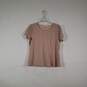 Womens Short Sleeve Round Neck Casual Pullover T-Shirt Size PXL image number 1