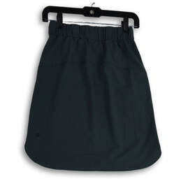 Womens Gray On The Fly Elastic Waist Drawstring Athletic Skirt Size 4 alternative image