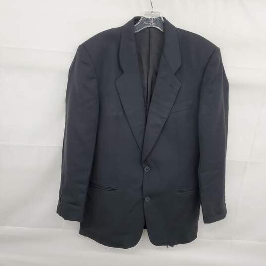 Giorgio Armani Le Collezion Men's Dark Gray Wool Blend Suit Jacket Size 38 - AUTHENTICATED image number 1