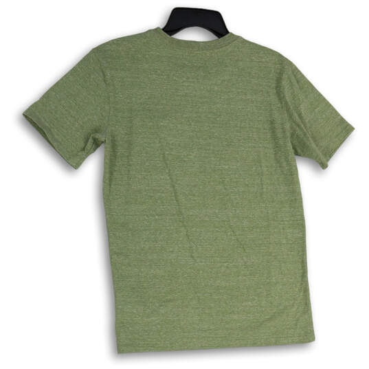 Womens Green Crew Neck Short Sleeve Loose Fit Pullover T-Shirt Size S (4-6) image number 2
