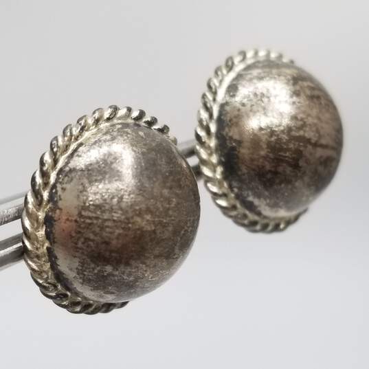 Sterling Silver Post Earring & Brooch Bundle 3pcs 16.7g image number 3