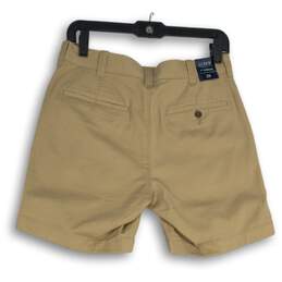 NWT J. Crew Womens Khaki Beige Flat Front Slash Pockets Chino Shorts Size 29 alternative image