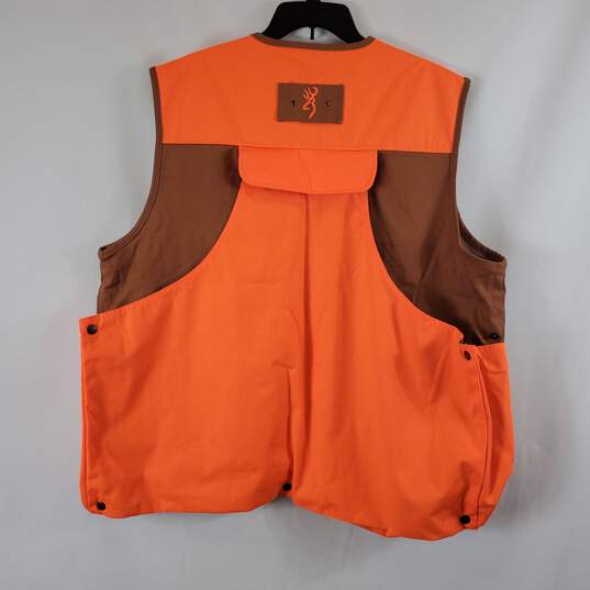 Browning Men's Brown/Orange Vest SZ XL image number 3