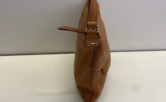 Kate Spade Brown Leather Zip Crossbody Bag image number 4