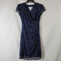 Joseph Ribkoff Women's Blue Floral Dress SZ 4