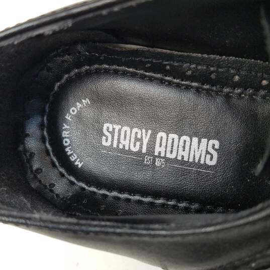 Stacy Adams Men's Black Leather Ryland Cap Toe Oxford Dress Shoe Size 9.5 image number 6