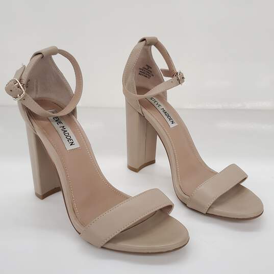Steve Madden Carrson Blush Women's Leather Heels Size 7M image number 2