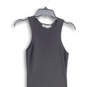 Womens Black Sleeveless Wide Strap Round Neck Midi Tank Dress Size Small image number 3