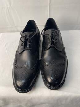 Mens Ecco Black Tie Up Dress Shoes Size 9