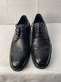 Mens Ecco Black Tie Up Dress Shoes Size 9 image number 1