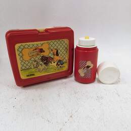 Vintage 1986 Pound Puppies Lunchbox & Thermos