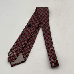 Christian Dior Mens Multicolor Geometric Print Adjustable Pointed Neck Tie alternative image